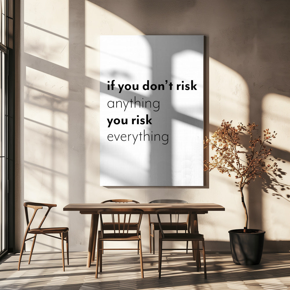 Wer nichts riskiert, riskiert alles | Canvas