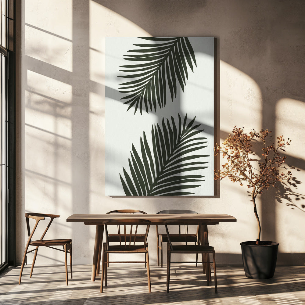 PALMBLATT 04 GRÜN | Leinwand