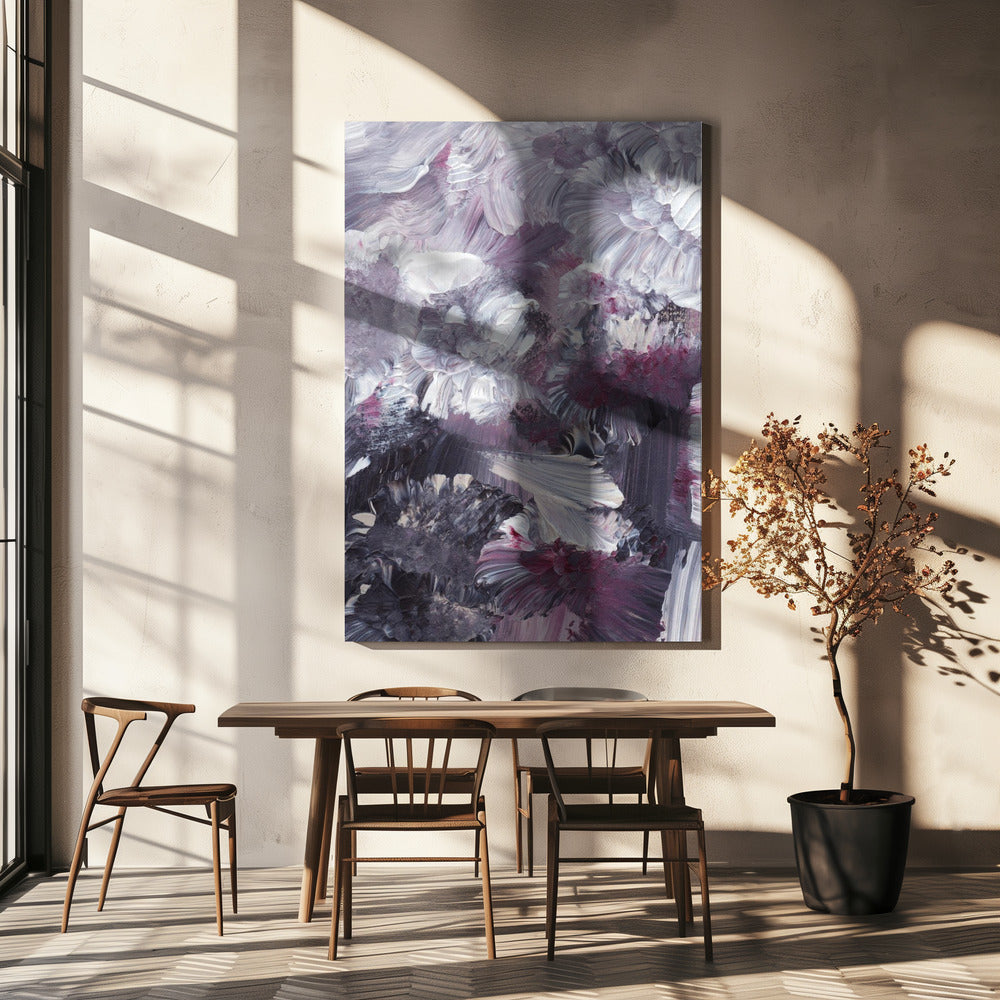 Florale expressionistische Pinselstriche | Leinwand