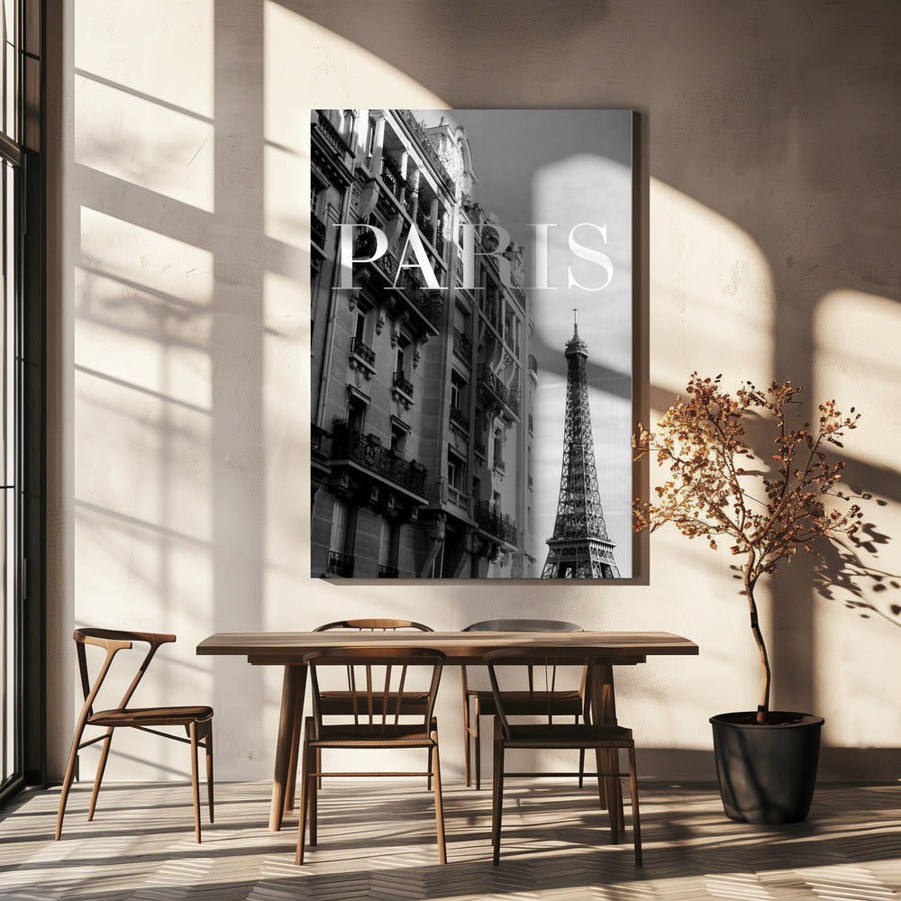 Paris Text 3 | Leinwand