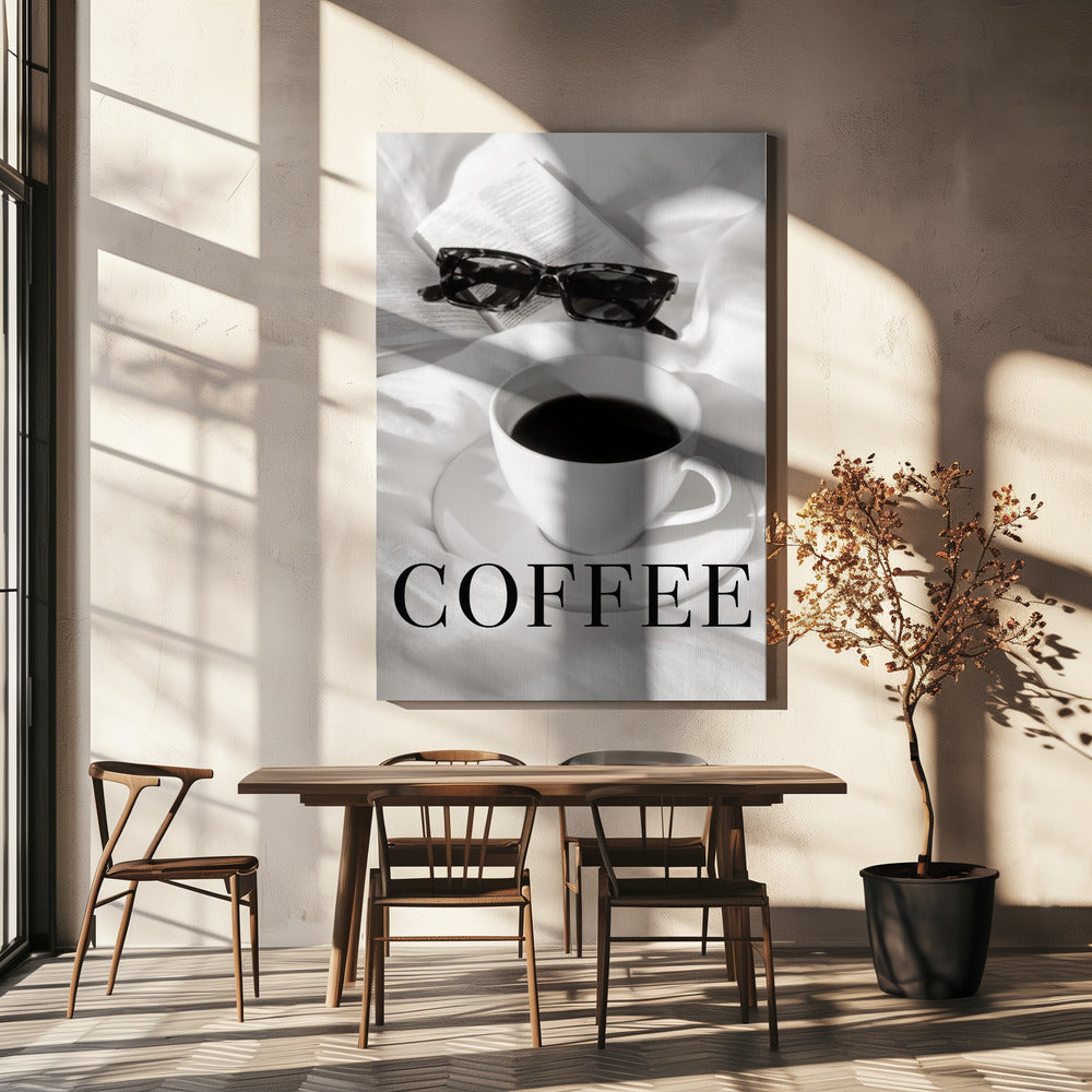 Kaffee im Bett | Leinwand