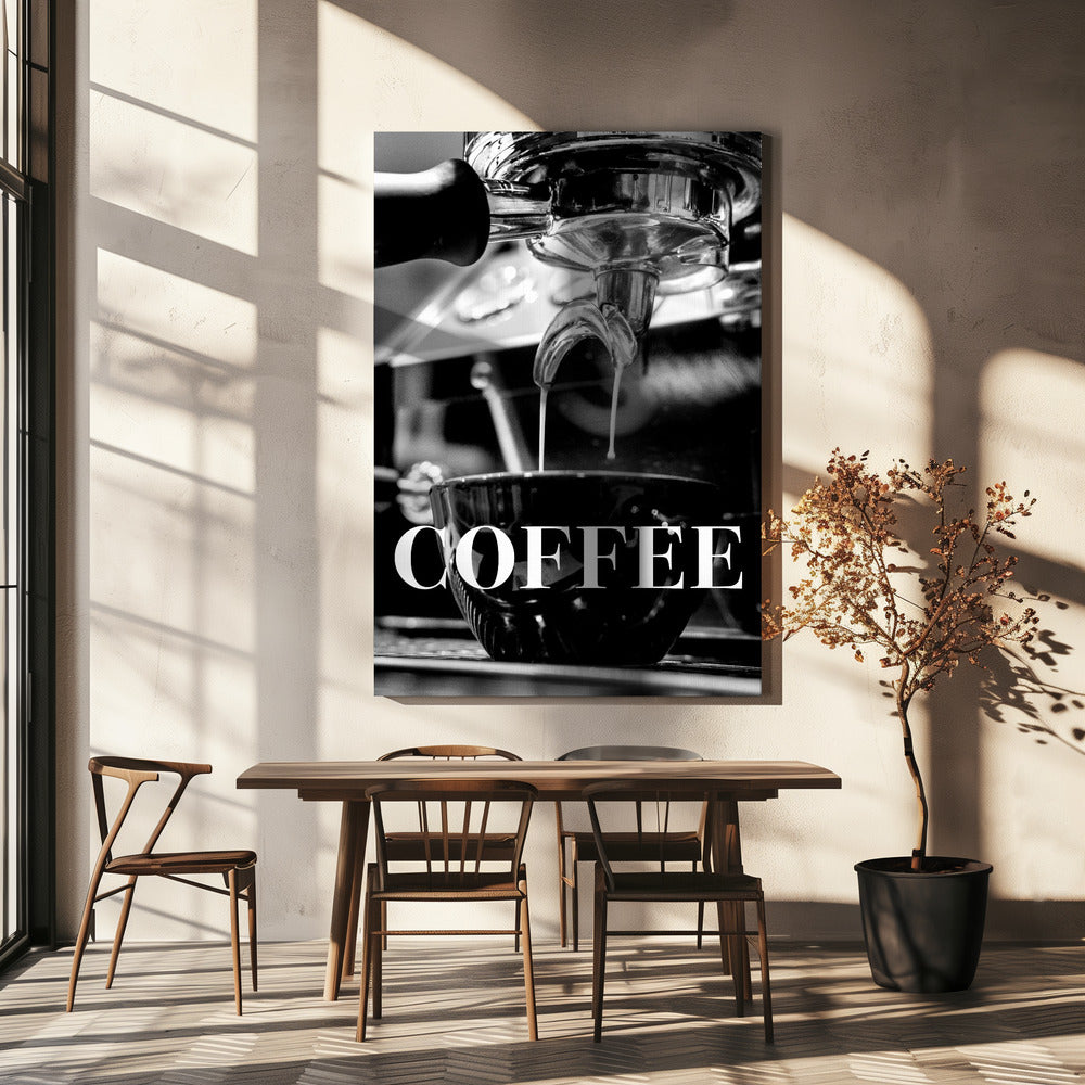 Kaffeetext | Leinwand