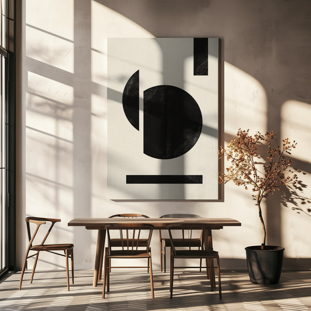 Geometrischer Kontrast | Leinwand