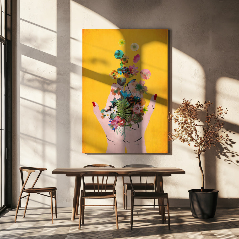 Floraler Wirbelwind | Leinwand
