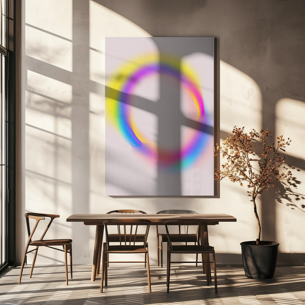 Leuchtender Spektrum-Halo | Leinwand