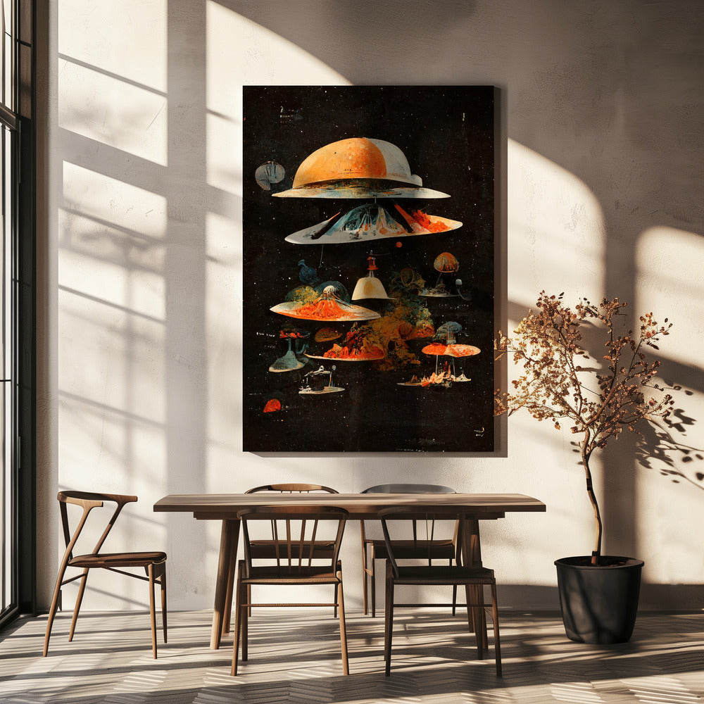 Himmlische Schichten | Leinwand