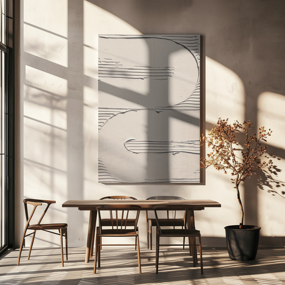 Schlammtextur 11 Beige | Leinwand