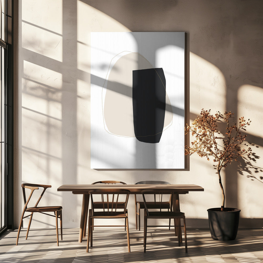 Geometrische Formen und Neutral | Leinwand