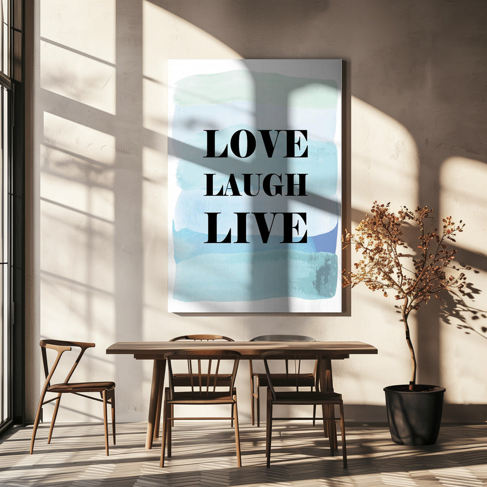 Lebe immer freudig | Leinwand