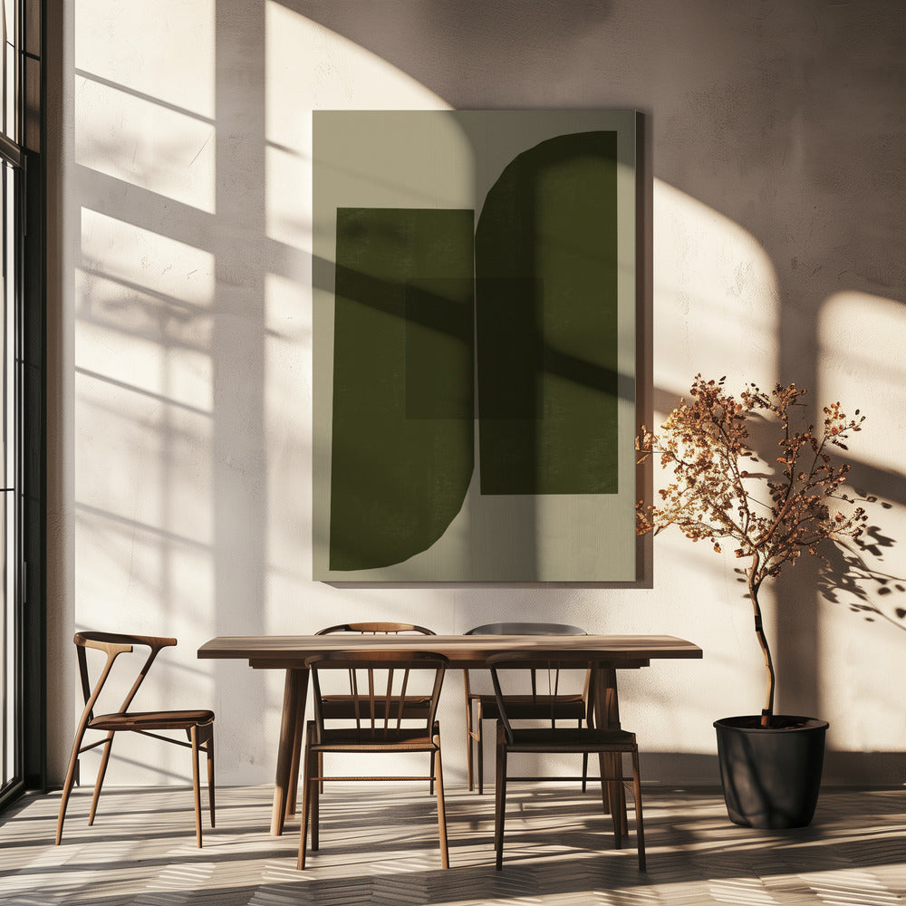 Dunkle geometrische Formen | Leinwand