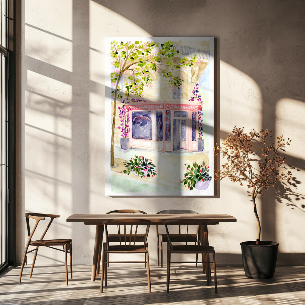 Naive Pariser Bäckerei | Leinwand