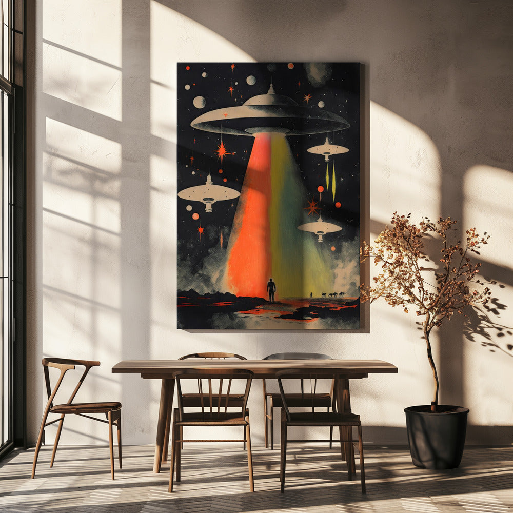 Kosmische Begegnung | Leinwand