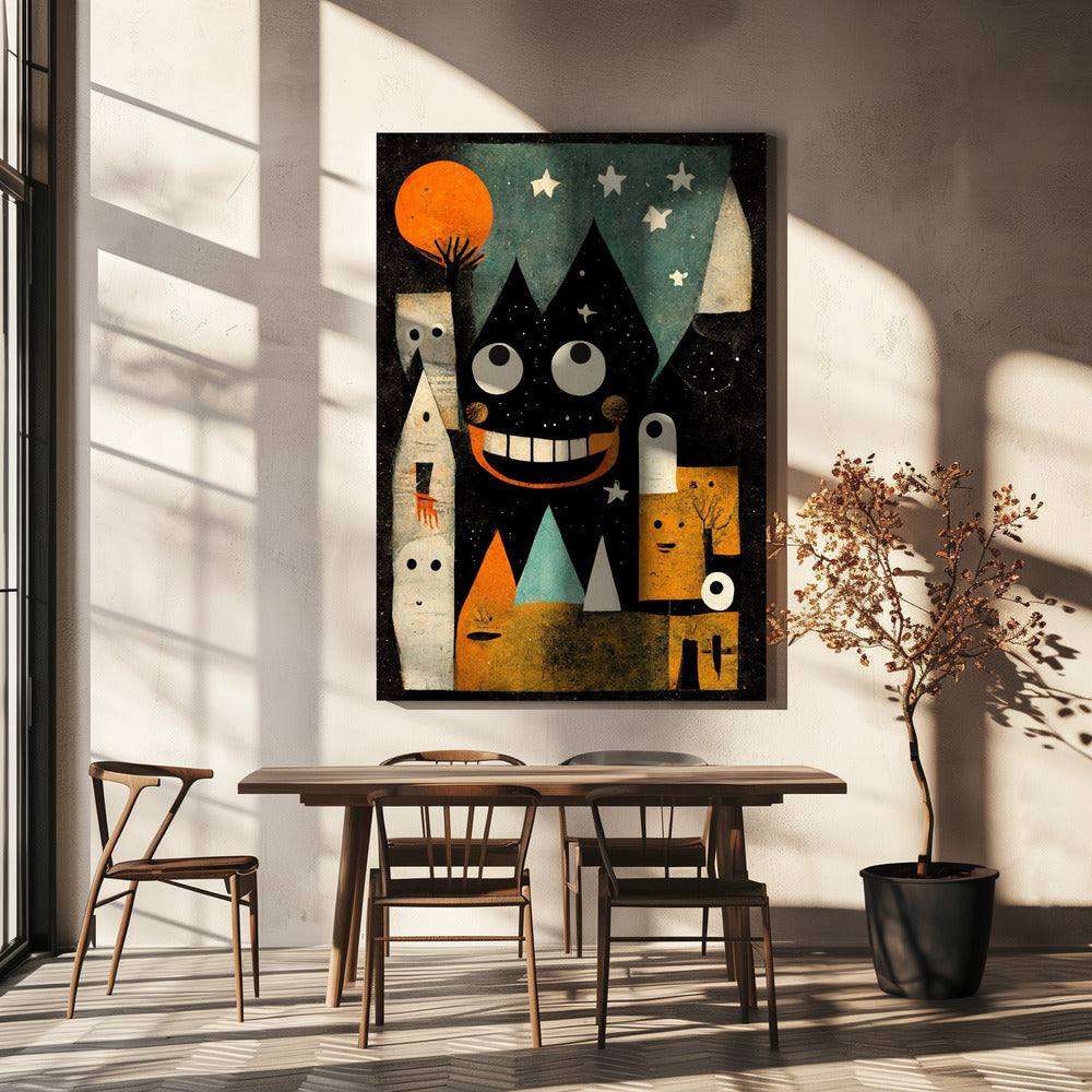 Wunderliche Nachtlandschaft | Leinwand