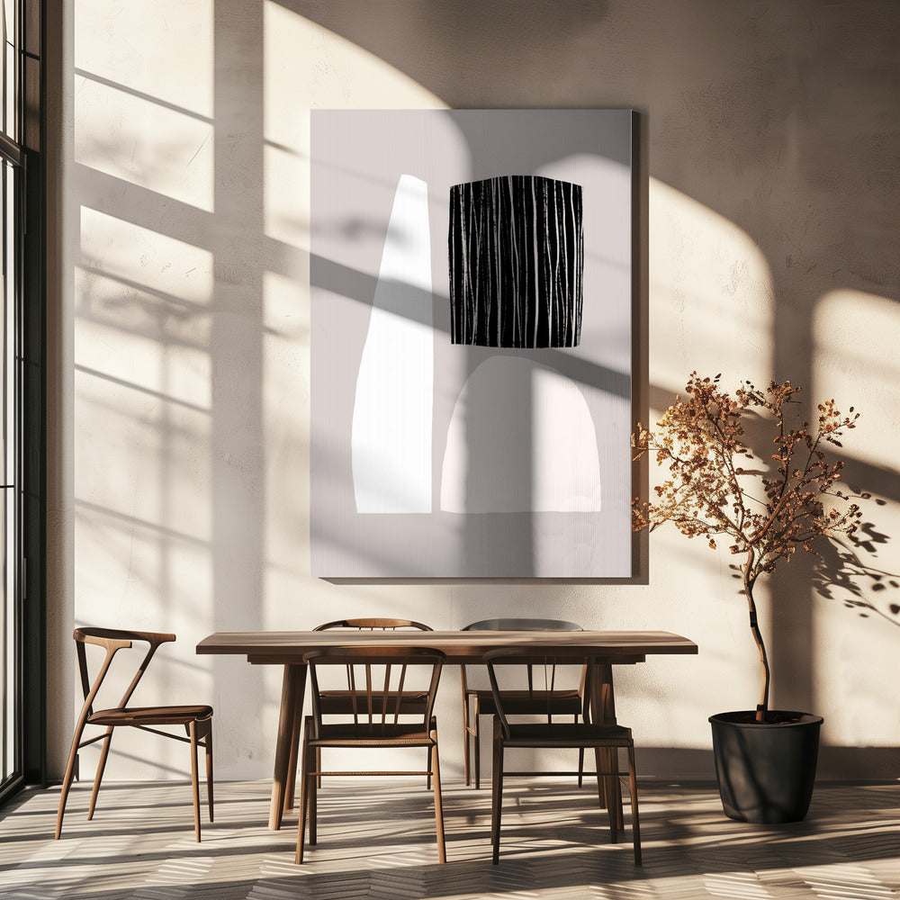 Geometric Shapes In Neutral Tones | Canvas