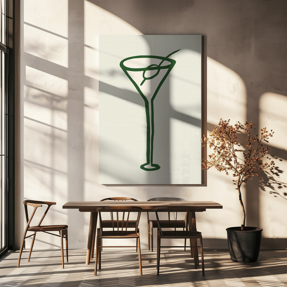 Cocktailgrün | Leinwand