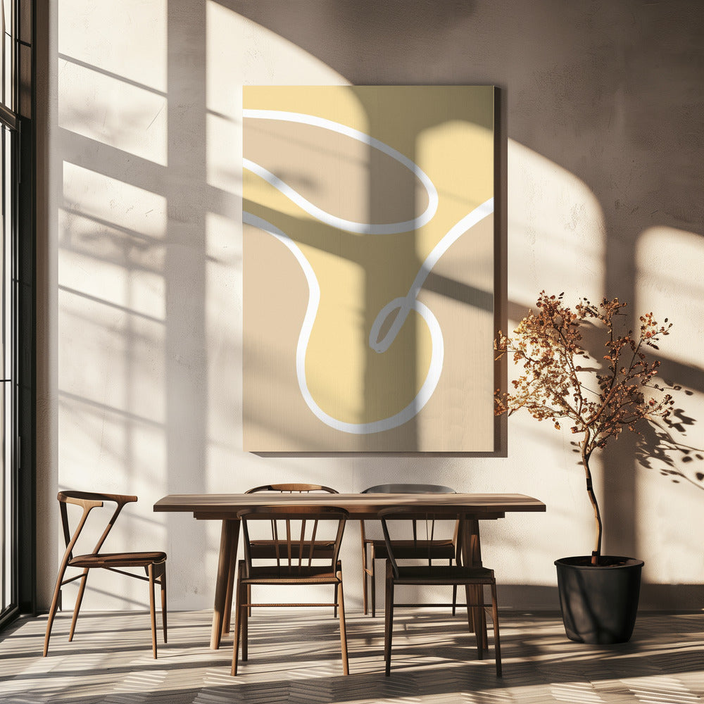Shape 14 Yellow | Canvas
