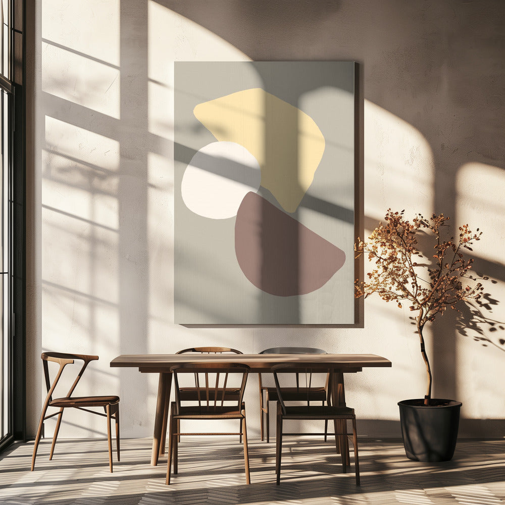 Geometrical Fields Yellow | Canvas