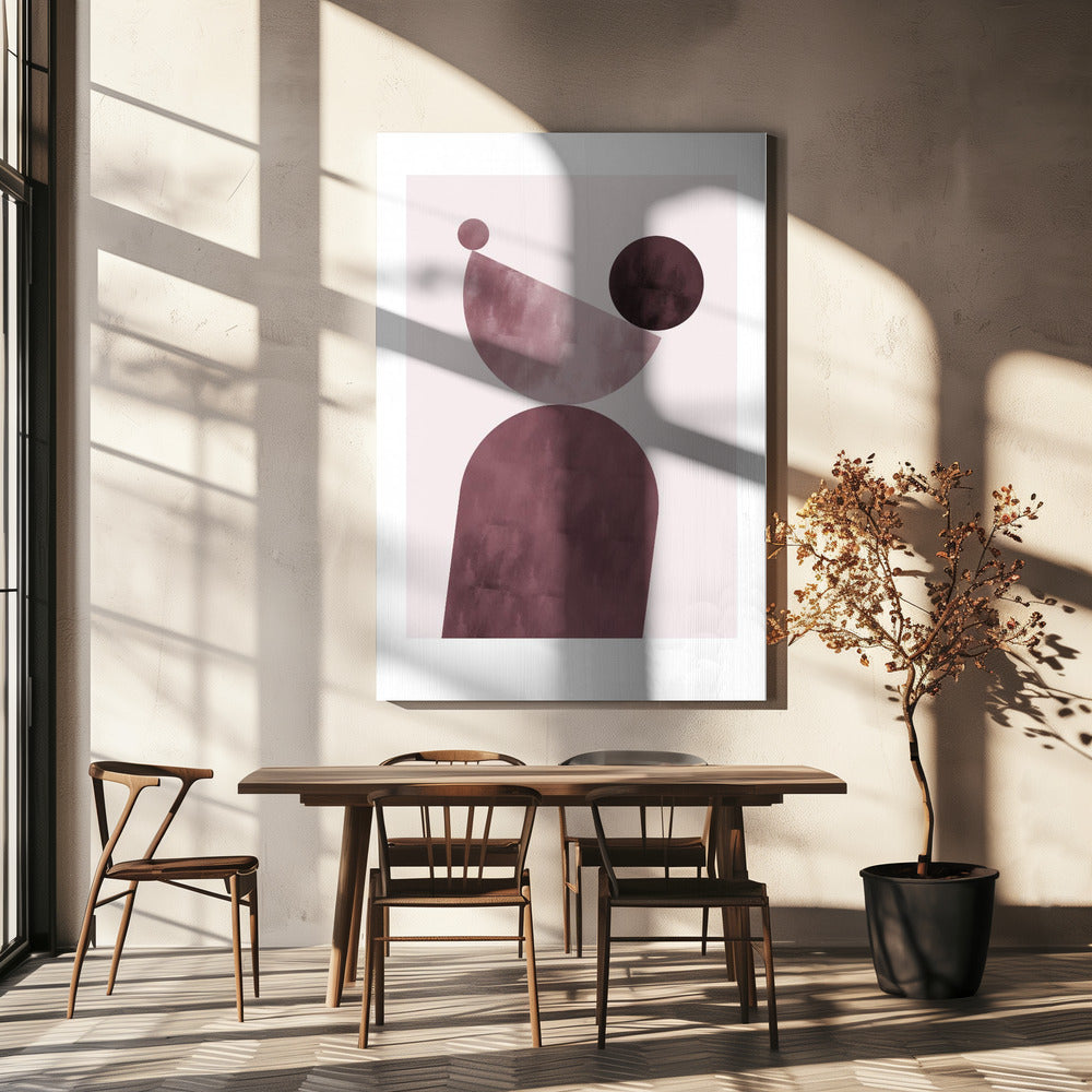 Geometrische Formen Lila | Leinwand