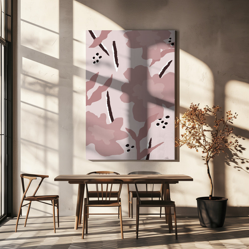 Blumen Rot | Leinwand