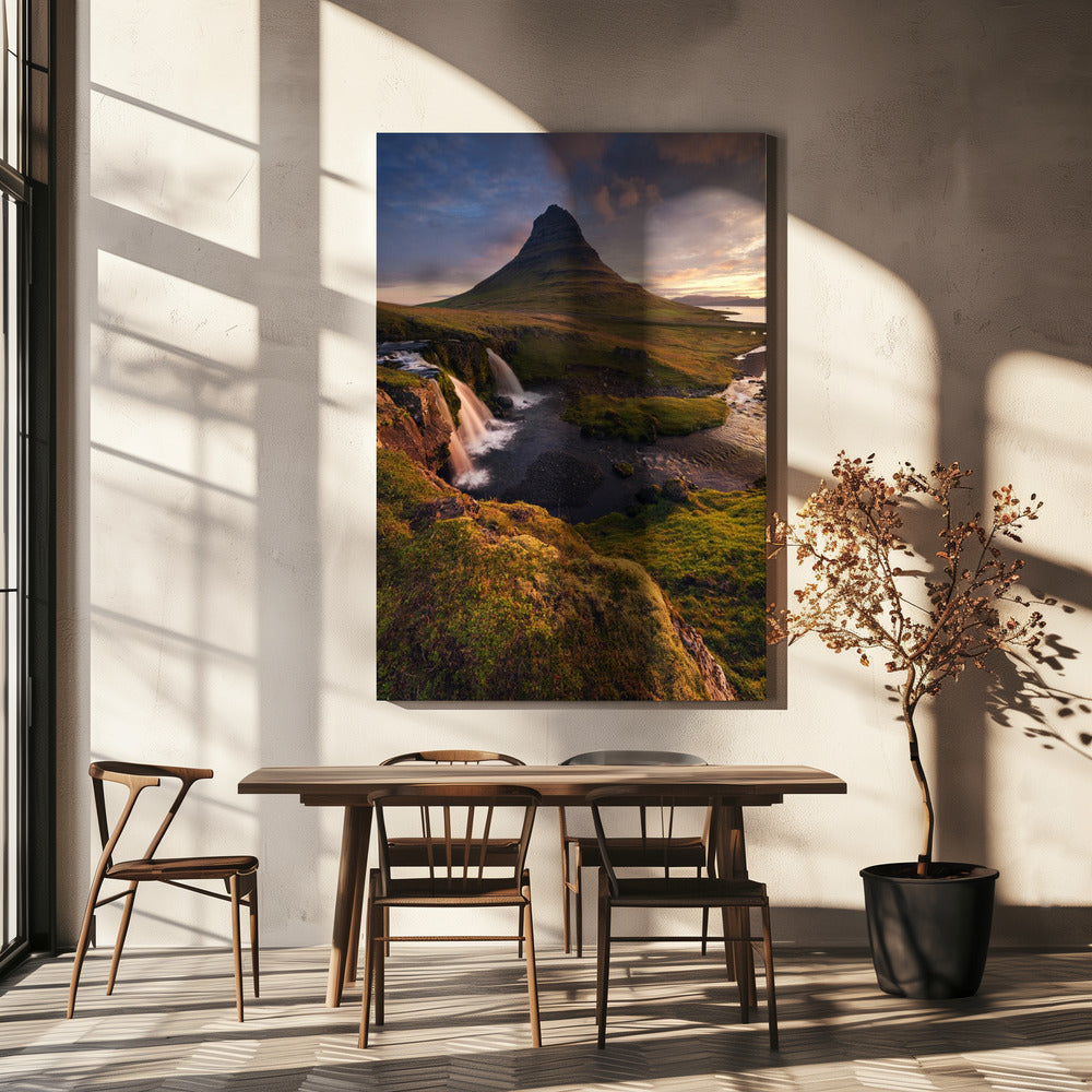 Guten Morgen Island vertikal | Leinwand