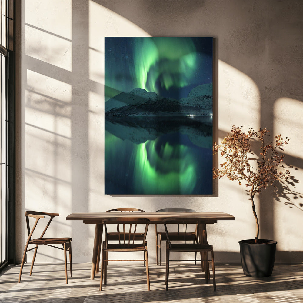 Reflektierende Fee vertikal | Leinwand
