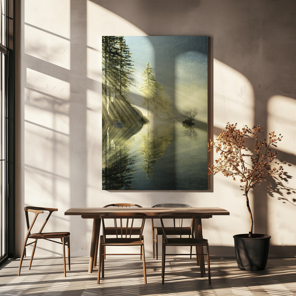 Gottesstrahlen vertikal | Leinwand