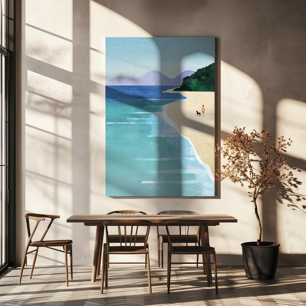 Strandmädchen iii | Leinwand