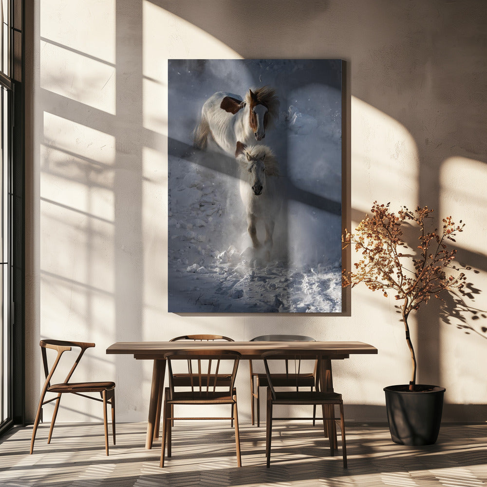 Zwei Pferde | Leinwand