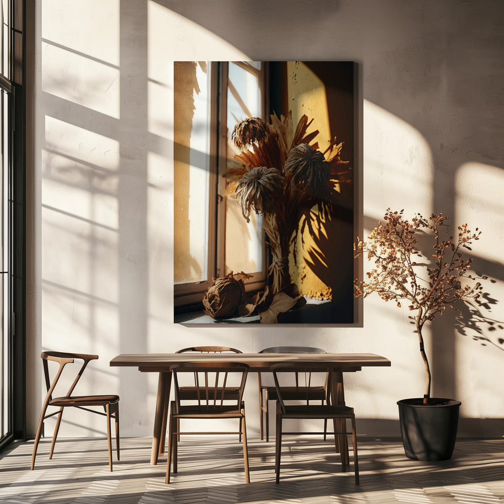 Sonnenbeschienene Silhouette | Leinwand