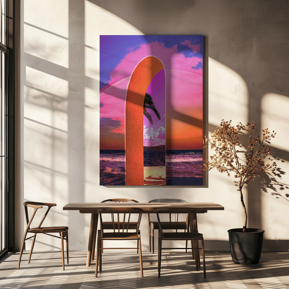 Portal Vaporwave | Leinwand