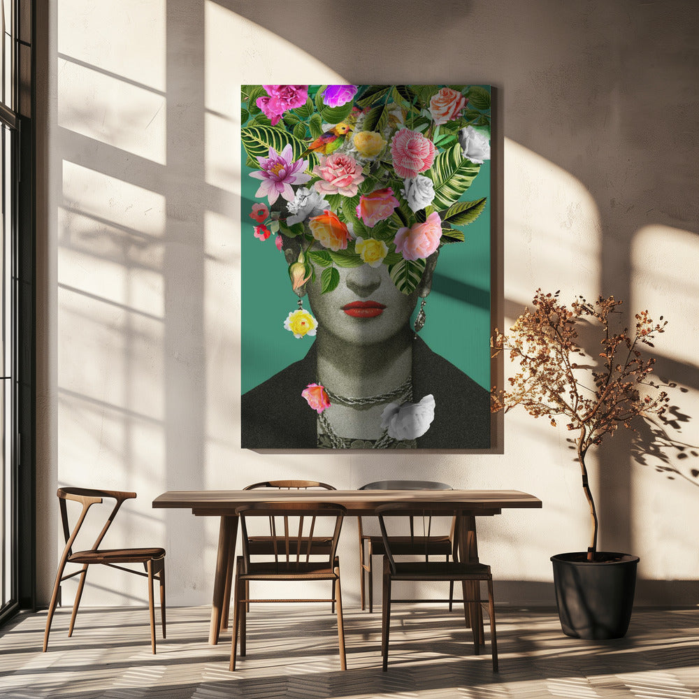 Florale Frida | Leinwand