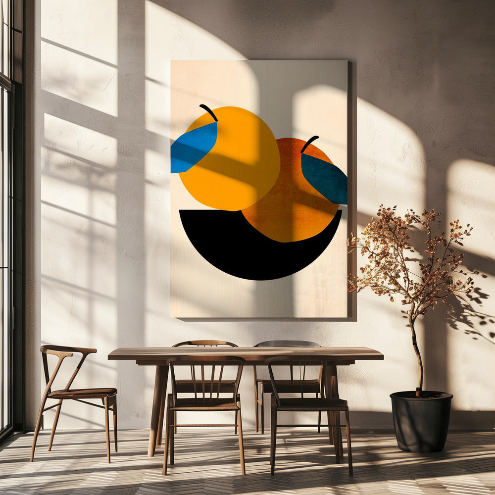 Zwei Orangen | Leinwand