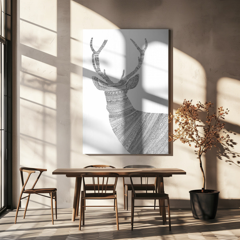 Hirsch Weiß | Leinwand