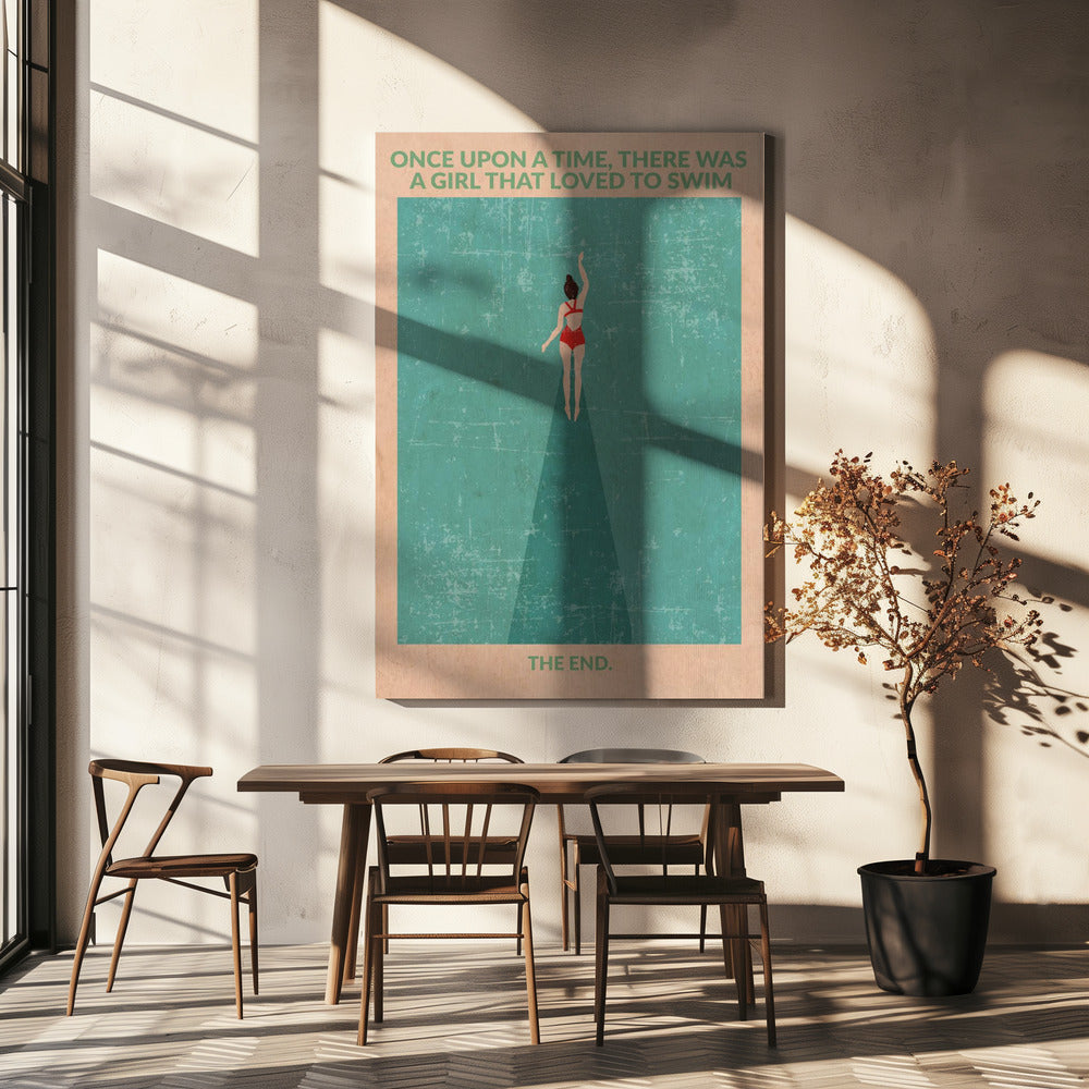 Im offenen Wasser | Leinwand