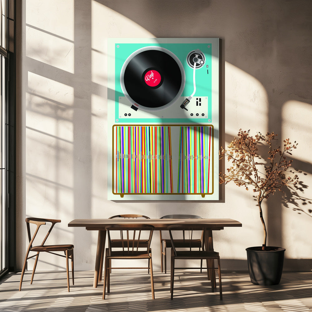 Vinyl-Stapel | Leinwand