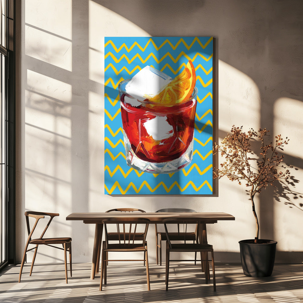 Negroni Blau | Leinwand