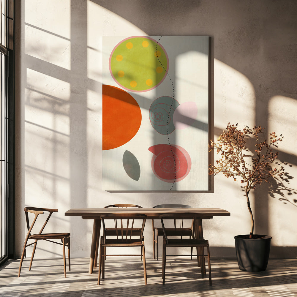 Freundliche Farben Hilma 1 | Leinwand