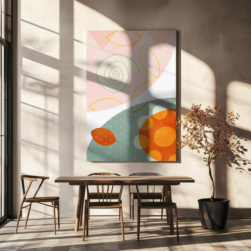 Freundliche Farben Hilma 4 | Leinwand