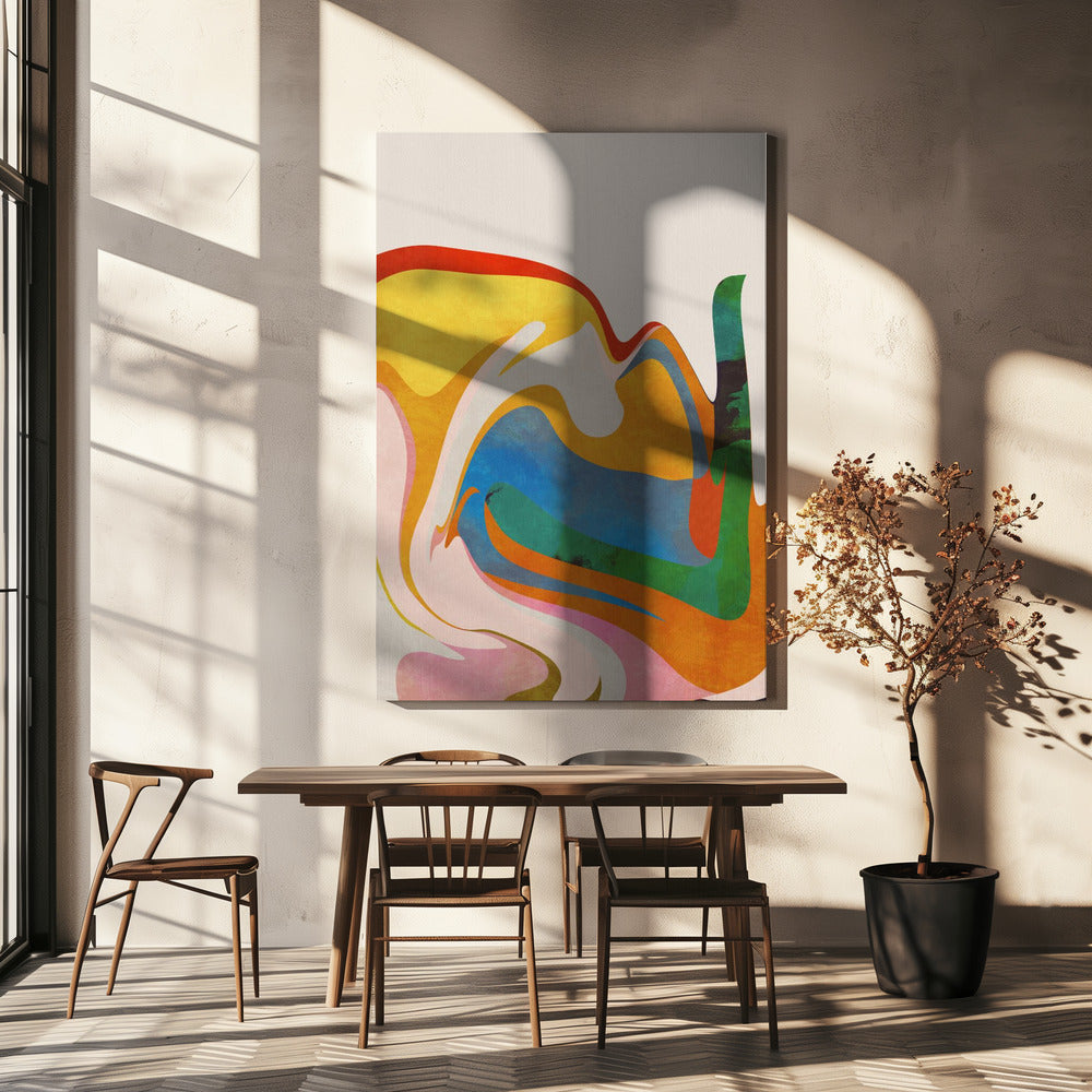 Organic Bauhaus Waved | Leinwand