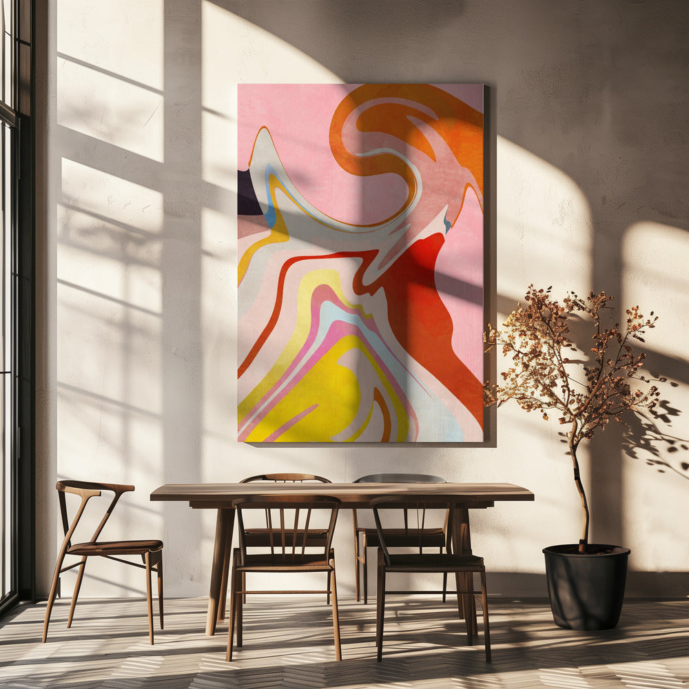 Organic Bauhaus Waved2 | Leinwand