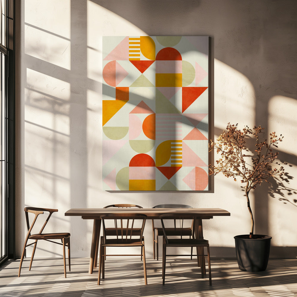 Bauhaus Fun Pastell | Leinwand