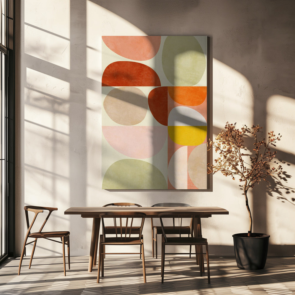Pastellgeometrie | Leinwand
