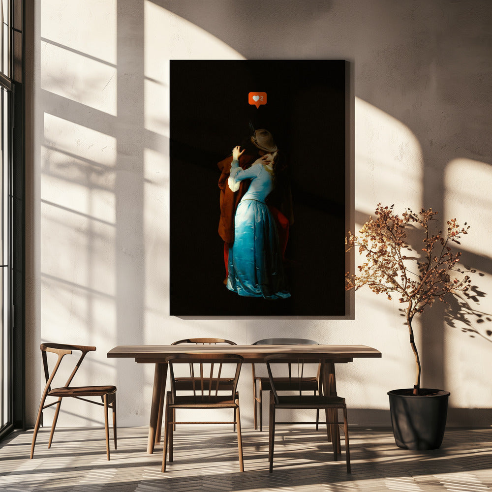 Ein moderner Kuss | Leinwand
