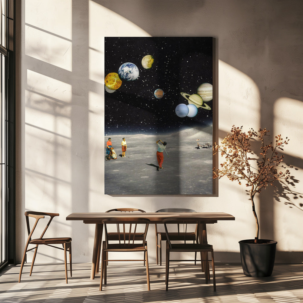 Weltraumgolf | Leinwand