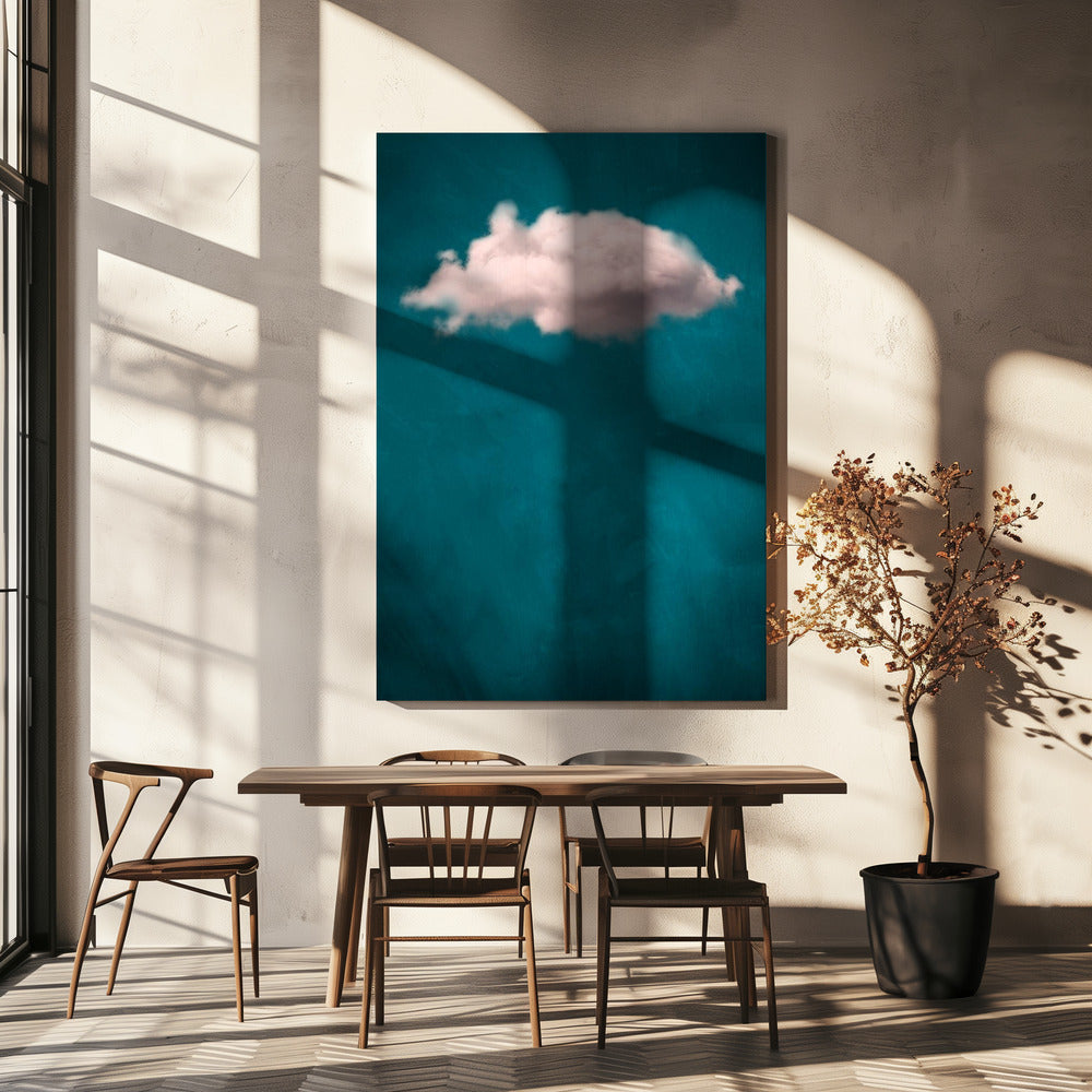 Blaugrün / Blush Cloud Nr. 1 | Leinwand