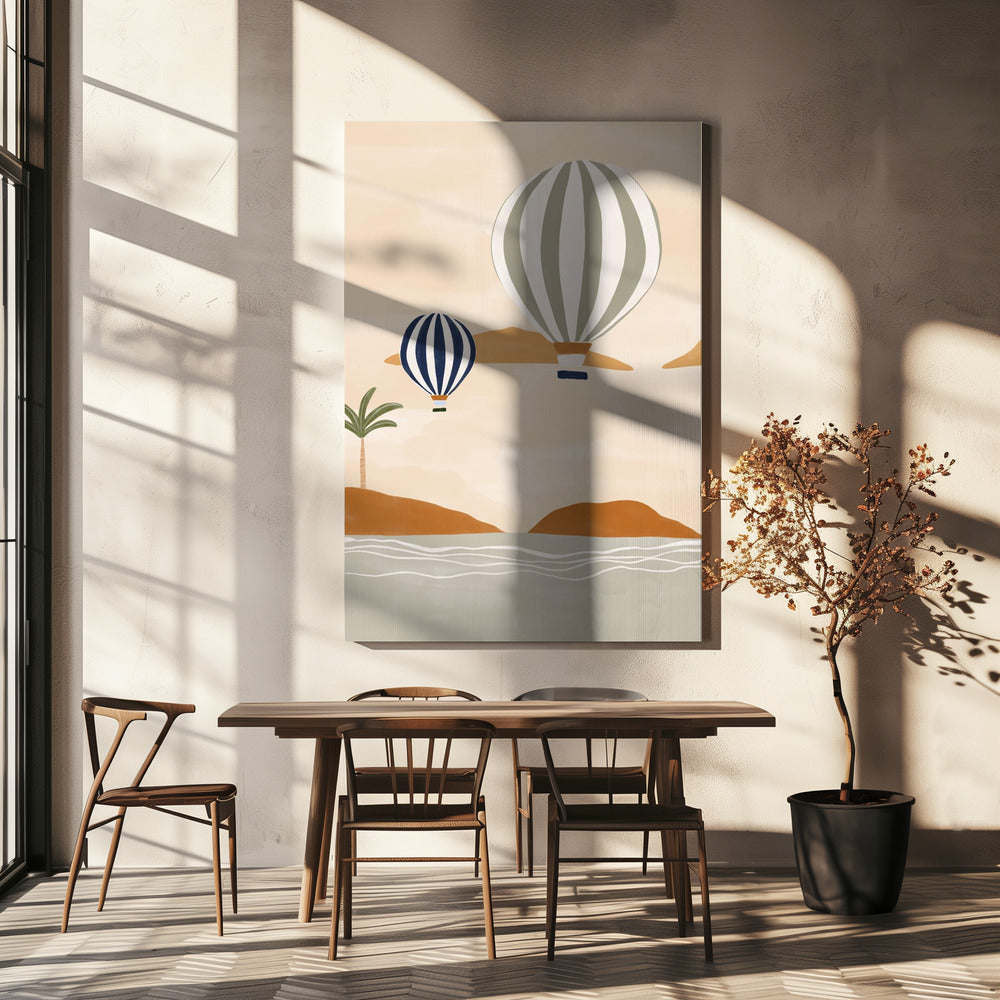 Luftballons im Dessert | Leinwand