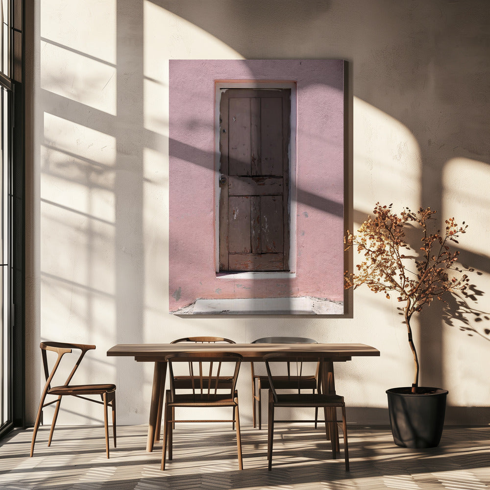 Weathered Pink Door | Canvas