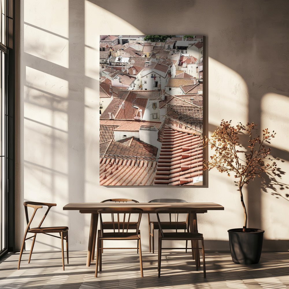 Red Tiled Rooftops | Canvas
