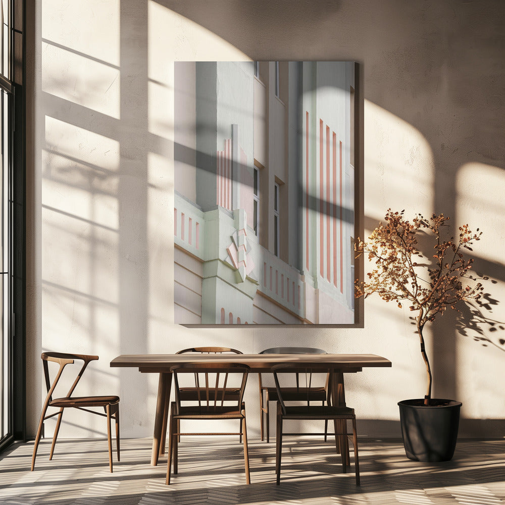 Pastel Facade Geometry | Canvas
