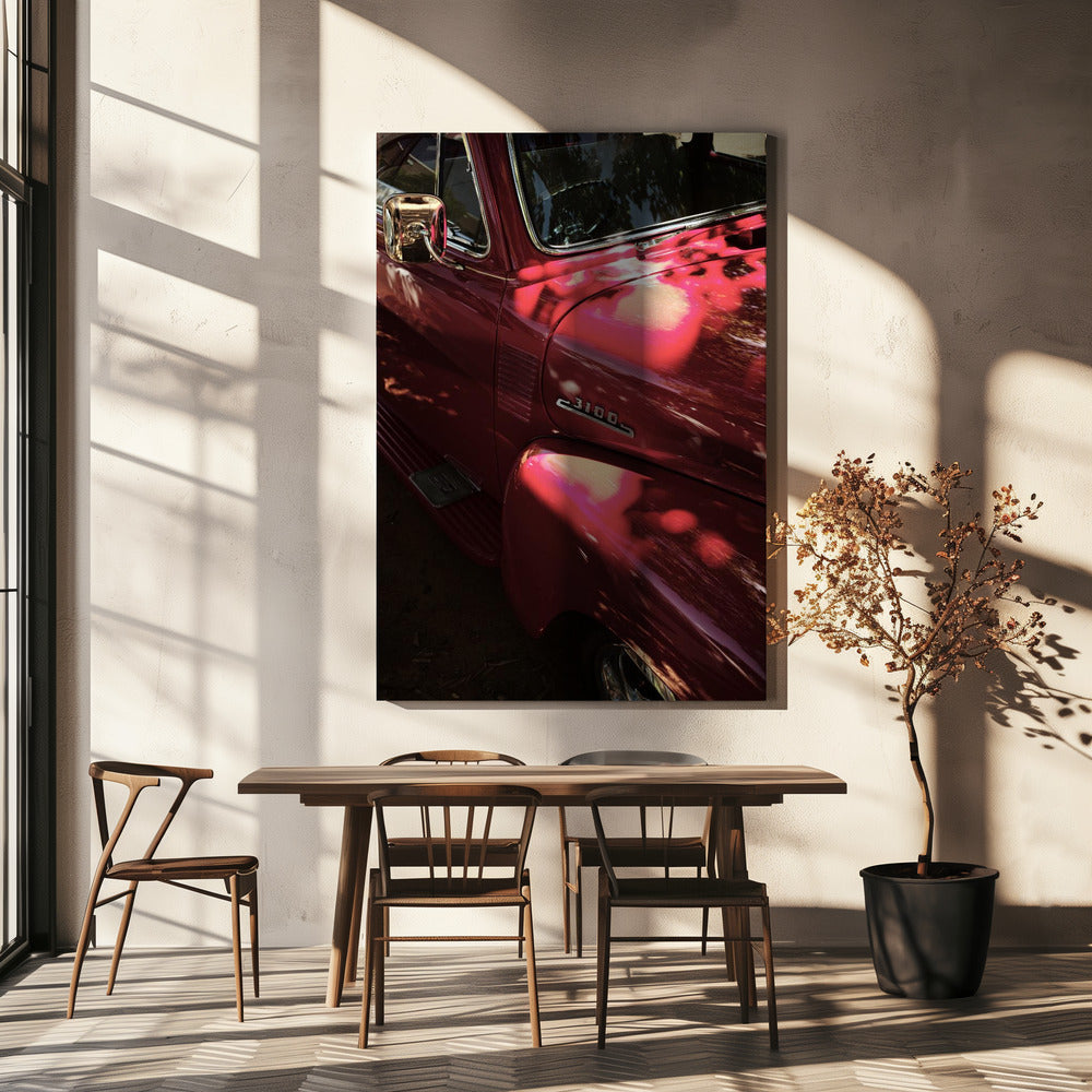 Crimson Classic Ride | Canvas